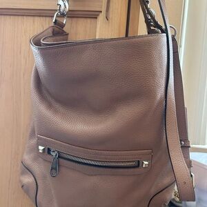 Brown Leather Shoulder Bag